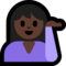 Person Tipping Hand - Black emoji on Microsoft